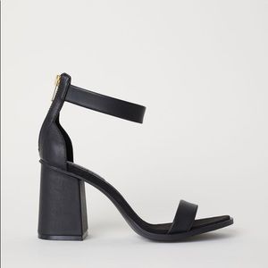 H&M Block-heeled Sandals- black